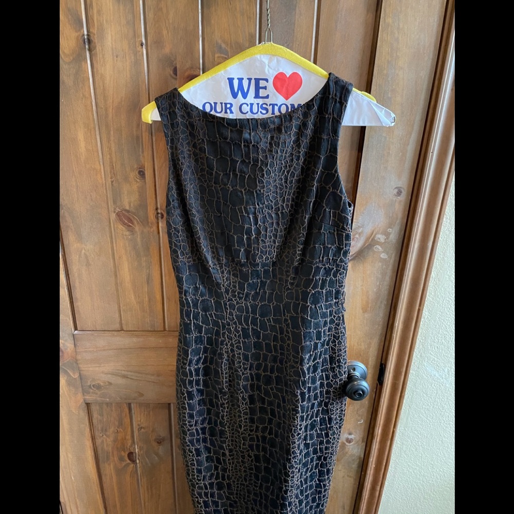 Cache Black brown dress